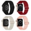 Nikcorp Remen za Apple Watch SE Ultra 2/1, 4 kom, podesivi najlonski remeni za sat 38-42mm, udobni i prozračni, crni, bijeli, crveni, rozi