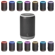 Nikcorp Prijenosni difuzor eteričnih ulja za auto, bezvodni USB ovlaživač zraka s baterijom, 7 LED boja i timer, crni 10ml