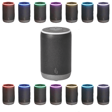 Nikcorp Prijenosni difuzor eteričnih ulja za auto, bezvodni USB ovlaživač zraka s baterijom, 7 LED boja i timer, crni 10ml