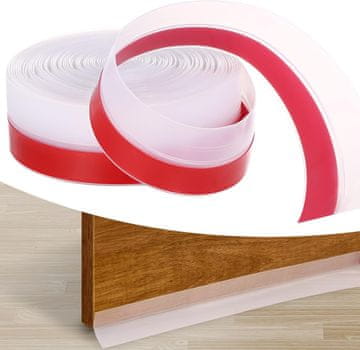 Nikcorp Samoljepljiva brtva za vrata i prozore, silikonska traka za izolaciju od buke, propuha i prašine, prozirna 3,5 cm x 8 m