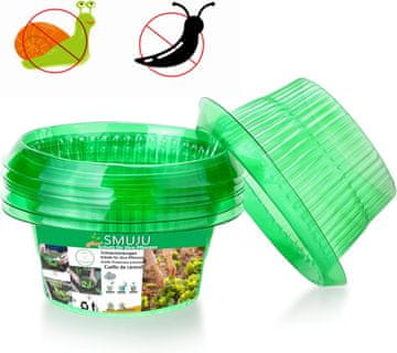 Nikcorp Prstenovi protiv puževa 12 kom, višekratna zaštita za vrt, ekološka barijera za salatu i povrće, Ø 24 cm, zeleni