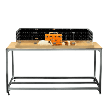 Nikcorp Akrilni kavez za zamorce i kuniće, prozirni, modularni dizajn za lako čišćenje i proširenje, 122x61 cm