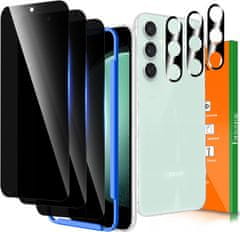 Nikcorp Samsung Galaxy S23 FE zaštitni set 3x kaljeno staklo za privatnost i 3x zaštita za kameru, 9H, anti-špijunski filter