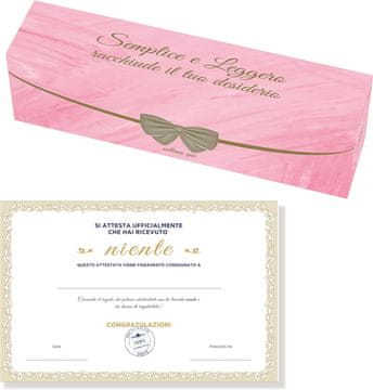 Nikcorp Smiješni poklon certifikat, originalan dar za svaku prigodu, univerzalni za rođendan, djevojačku, Valentinovo, ružičasti