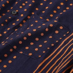 Nikcorp Muška havajska košulja kratkih rukava, prozračna pamučna, za ljeto i plažu, Regular Fit kroj, tamnoplava, Veličina S