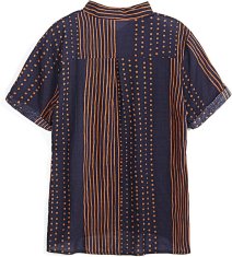 Nikcorp Muška havajska košulja kratkih rukava, prozračna pamučna, za ljeto i plažu, Regular Fit kroj, tamnoplava, Veličina S