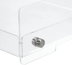 Nikcorp Kupaonski organizator na dvije razine, prozirni akrilni stalak za kozmetiku, šminku i začine, vodootporna polica za kupaonicu