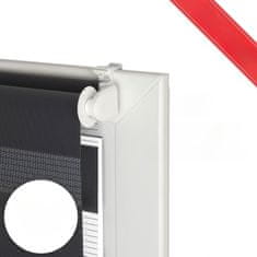 Nikcorp Duo rolo zavjesa za dan i noć, podesiva kontrola svjetla i privatnosti, montaža bez bušenja, poliester, ljubičasta 75x195 cm