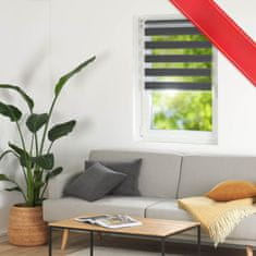 Nikcorp Duo rolo zavjesa za dan i noć, podesiva kontrola svjetla i privatnosti, montaža bez bušenja, poliester, ljubičasta 75x195 cm