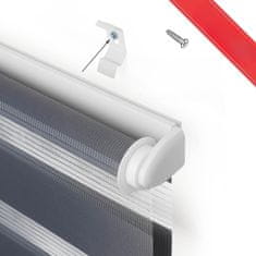 Nikcorp Duo rolo zavjesa za dan i noć, podesiva kontrola svjetla i privatnosti, montaža bez bušenja, poliester, ljubičasta 75x195 cm