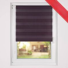 Nikcorp Duo rolo zavjesa za dan i noć, podesiva kontrola svjetla i privatnosti, montaža bez bušenja, poliester, ljubičasta 75x195 cm