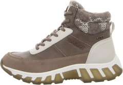 Nikcorp Ženske gležnjače za jesen i zimu, podstavljene i tople, s TEX membranom protiv vlage, vezanje, smeđe