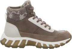 Nikcorp Ženske gležnjače za jesen i zimu, podstavljene i tople, s TEX membranom protiv vlage, vezanje, smeđe