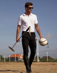 Nikcorp Set 3 muške polo majice, prozračne i brzosušeće, za sport i slobodno vrijeme, crna, bijela, siva, veličina S