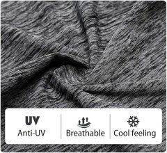 Nikcorp Set 2x višenamjenska marama za lice, prozračna balaklava za sport, podesiva traka, siva i crna