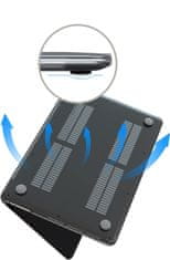 Nikcorp Maska za MacBook Air 13, tvrdo kućište s poklopcem za tipkovnicu, zaštita od ogrebotina i prašine, crna