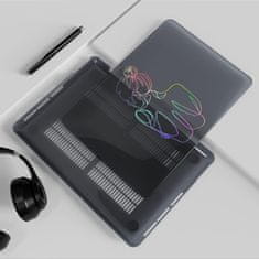 Nikcorp Maska za MacBook Air 13, tvrdo kućište s poklopcem za tipkovnicu, zaštita od ogrebotina i prašine, crna