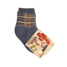 Nikcorp Set od 3 para čarapa za bebe, tople i udobne, pamučne, izdržljive, za dječake, sive, bijele i plave boje