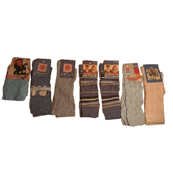 Nikcorp Dječje čarape set 7 pari, tople i udobne za svaki dan, mekane i elastične, razne boje i uzorci, veličina 13-16 cm