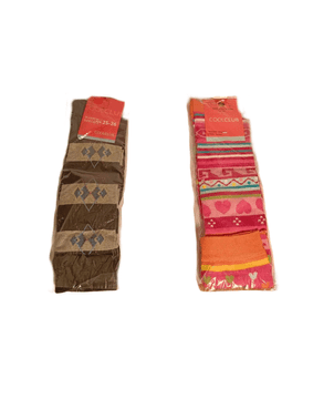 Nikcorp Dječje čarape set 2 para, udobne i tople, za svakodnevno nošenje, pamučne, crne i roze, veličina 25-26 cm