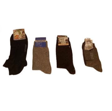 Nikcorp Muške čarape set 4 para, udobne i izdržljive za svaki dan, tople pamučne, sive, crne, tamnoplave, veličina 43-46