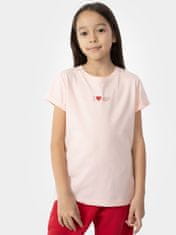 Nikcorp Dječja majica kratkih rukava s printom, 100% pamuk za cjelodnevnu udobnost, regular kroj, roza, vel. 164 cm