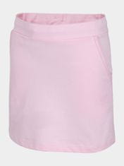 Nikcorp Pamučna suknja za djevojčice s džepovima, udobna i prozračna za igru, s vezicom u struku, roza, 140 cm