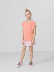 Nikcorp Pamučna suknja za djevojčice s džepovima, udobna i prozračna za igru, s vezicom u struku, roza, 140 cm