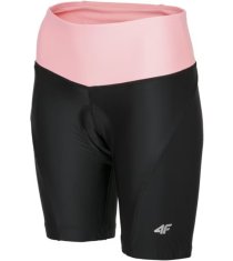 Nikcorp Ženske biciklističke hlačice za udobnost i stil, s mekanim jastučićem za duge vožnje, ergonomski kroj, crno-roze, XS