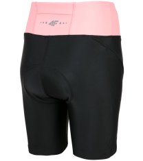 Nikcorp Ženske biciklističke hlačice za udobnost i stil, s mekanim jastučićem za duge vožnje, ergonomski kroj, crno-roze, XS