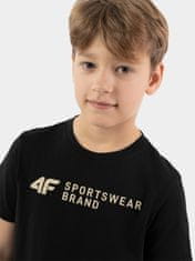 Nikcorp Dječja majica kratkih rukava za dječake, 100% pamuk za cjelodnevnu udobnost, regular fit kroj, crna, 122 cm