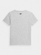 Nikcorp Majica kratkih rukava za dječake, mekana i udobna, za svaki dan i sport, pamuk s viskozom, regular fit, siva, 152 cm