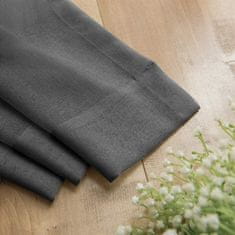 Nikcorp Zavjesa od voala set 2 komada, poluprozirna za dnevni boravak i spavaću sobu, s metalnim prstenovima, tamno siva 140x245 cm