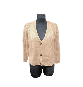 Nikcorp Ženski pleteni kardigan, prozračan i lagan, za svakodnevno nošenje i elegantne kombinacije, smeđi, veličina 30