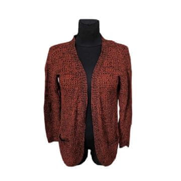 Nikcorp Ženski pleteni kardigan za udobnost i stil, mekani materijal za cjelodnevno nošenje, narančasti, veličina S