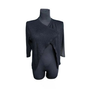 Nikcorp Ženski mrežasti kardigan s uzorkom ruža, elegantan i prozračan, s kopčanjem za svakodnevno nošenje, crni, veličina M