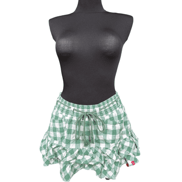 Nikcorp Mini suknja za žene, udobna i elegantna, za ljeto i svaki dan, prozračni materijal, zelena, veličina 38