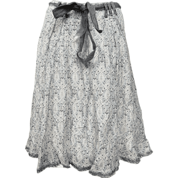 Nikcorp Midi suknja za elegantan stil, udobna i prozračna za tople dane, lagani pamuk i svila, lepršavi kroj, bijela, veličina 36