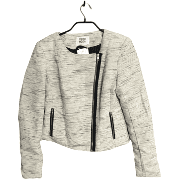 Nikcorp Ženska majica s patentnim zatvaračem, udobna i topla, bez kapuljače, za svakodnevno nošenje, elegantan casual stil, bijela, 38