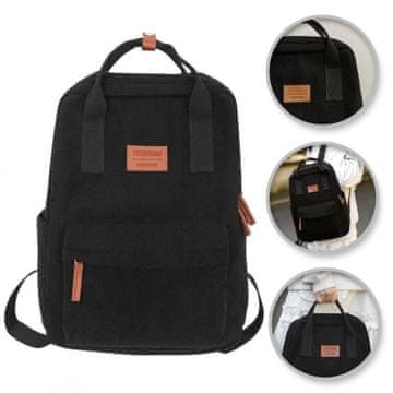 CoZy Sportski ruksak Velvet – crni