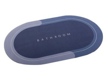 CoZy Brzo sušeći kupaonski tepih 58x38 cm – plavo/sivi