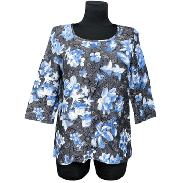 Nikcorp Ženska majica dugih rukava za cjelodnevnu udobnost, prozračna i mekana, za posao i slobodno vrijeme, plava, vel. 38