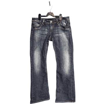 Nikcorp Muške traperice za svaki dan, udobne i prozračne, rastezljive za slobodu kretanja, casual stil, tamnoplave, 33/34