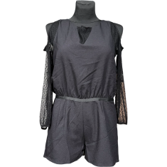 Nikcorp Ženski kombinezon s kratkim hlačama, lagan i udoban za ljeto, prozračan materijal, ležerni kroj za slobodu kretanja, crni 38