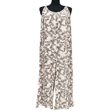 Nikcorp Kombinezon bez rukava za žene, lagan i prozračan za ljeto, udoban kroj za slobodu kretanja, elegantan i ležeran, bijeli, 46