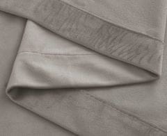 Nikcorp Zavjese za zamračivanje, set 2 kom, termoizolacijske, baršunaste, s prstenima za karniš, sivo-smeđe, 240x132 cm