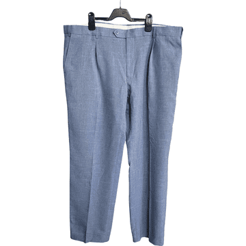 Nikcorp Muške elegantne hlače za svakodnevno nošenje, prozračna tkanina za udobnost, univerzalni kroj, plave, vel. 42/33