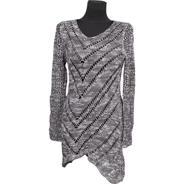 Nikcorp Ženska haljina do koljena, udobna i elegantna, za ljeto i svaki dan, prozračni pamuk, siva, veličina S