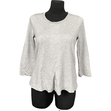 Nikcorp Ženska majica dugih rukava, udobna i prozračna, klasični kroj za svaki dan, ležerni stil, siva, S