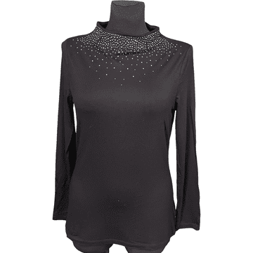 Nikcorp Ženska dolčevita, topla i udobna, elegantni uski kroj od viskoze, za proljeće i jesen, crna, veličina M